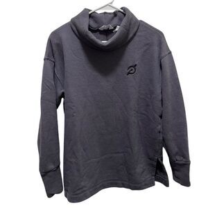 Peloton Women's Funnel Neck Pullover Sweatshirt Gray‎ Size M Casual